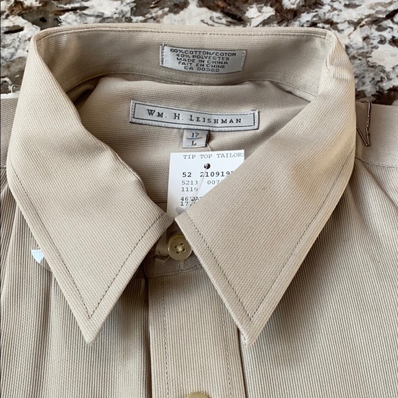 NWT Wm. H. Leishman 17 Large Dress Shirt - Picture 3 of 5